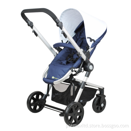 Aluminum Baby Stroller /3 In1 Infant Stroller with Carrycot